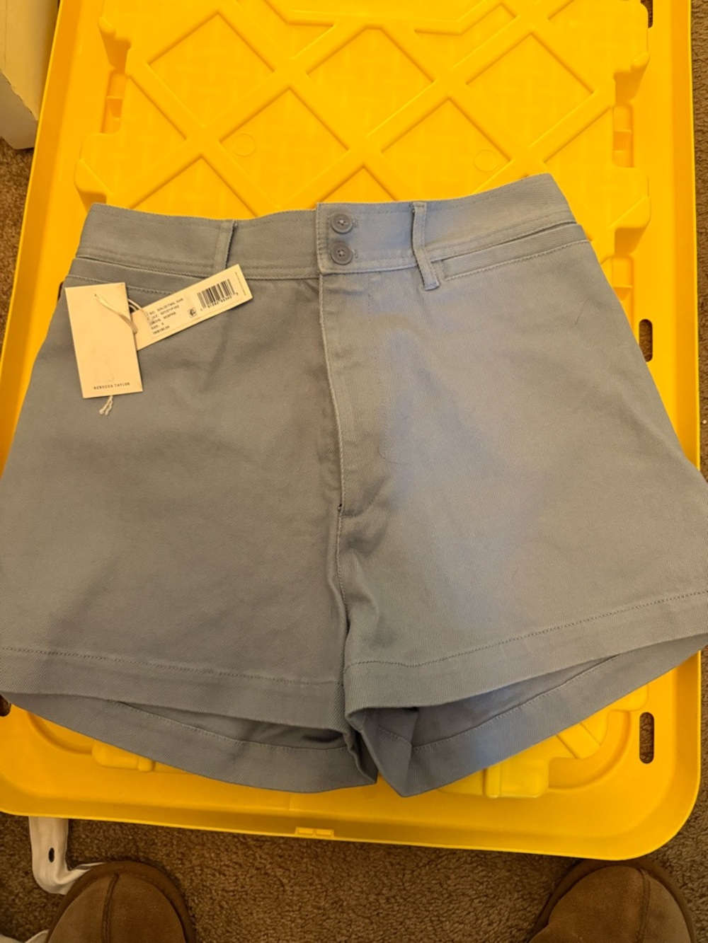 Rebecca Taylor Light Blue Women's High-Rise Shorts